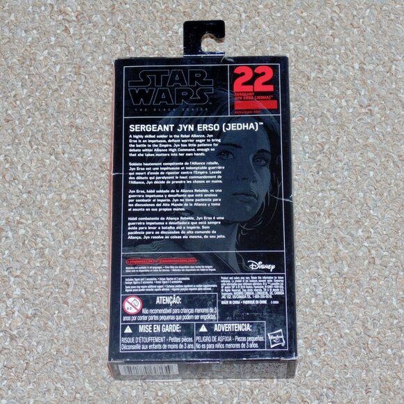 Hasbro Star Wars Rogue One 6" Black Series Sergeant Jyn Erso (Jedha) MIB New - Picture 2 of 9